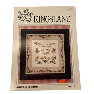 Kingsland Gather Ye Rosebuds Cross Stitch Pattern No.‎ 19 Flowers Bird